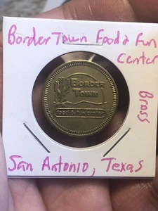 Border Town San Antonio, TX Arcade Game Token 24mm - Picture 1 of 9