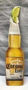 CORONA LIGHT  22" x 5" Beer Bottle w/ Lime Tin SIGN  Bar Tacker - Man Cave - New - Picture 1 of 2