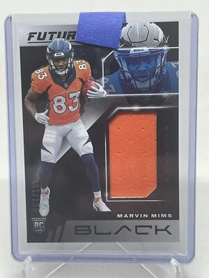 2023 Panini Black Marvin Mims RC Rookie Influx #/150 Patch Broncos - Image 1 of 2