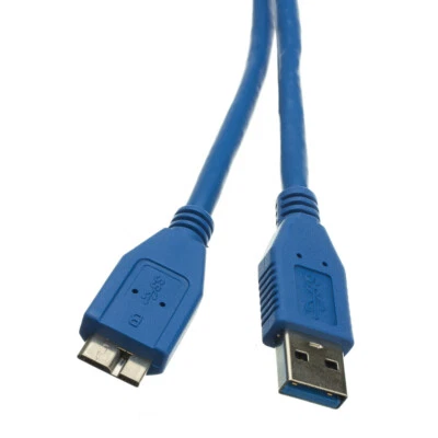 Lenovo Micro USB 3.0 Data Cable Power Charge Cord For External HDD Hard Drive AU - Image 1 of 4