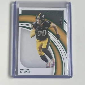 14/23! 2022 Immaculate Collection Emerald #94 TJ Watt Steelers - Picture 1 of 3