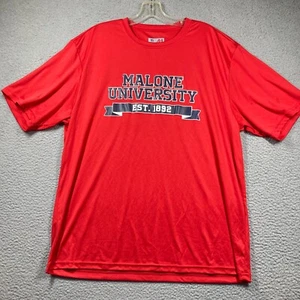 Malone University Pioneers T Shirt Adult XL Red Short Sleeve Lightweight - Picture 1 of 9