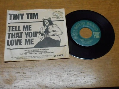 TINY TIM 45 & P.S.  COMIC STRIP MAN /  TELL ME THAT YOU LOVE ME.   - Image 1 of 2