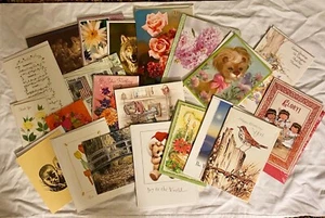 ❤️21 Greeting Cards Lot Some Vintage All Occasion Unused Miscellaneous Fun #G❤️ - Picture 1 of 1
