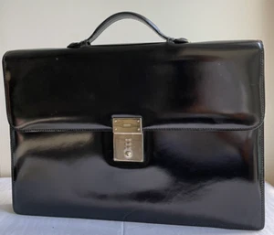 Gucci vintage borsa da lavoro pelle, cartella, porta documenti unisex Anni ‘90, - Foto 1 di 12