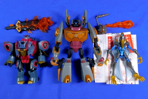 TRANSFORMERS ANIMATED DINOBOTS GRIMLOCK SWOOP SNARL COMPLETE HASBRO Cover