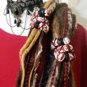 Dreadlocks Hair tie, Bendable dread wrap, Thick hair holder, Bendable wire stick - Picture 1 of 12