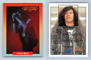 Chuck Billy #26 Rockcards 1991 Brockum Trading Card