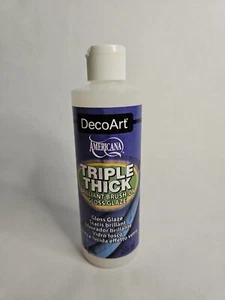 DecoArt Triple Thick Brilliant Brush-On Gloss Glaze 8 fl oz - Picture 1 of 4