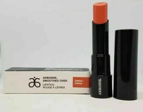 Arbonne geglätteter Lippenstift, Zinnia orange, brandneu verpackt veganes Make-up