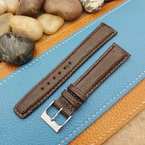 19mm Hadley Roma USA Made Lizard Tapered 16mm/19mm NOS Vintage Watch Band - Bild 1 von 4