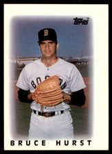 1986 Topps Major League Leaders Minis Bruc Hurst. Baseball Cards #6