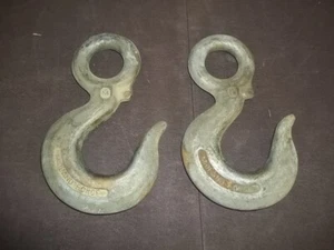 Pair Midland Forge WLL 5T High Test Eye Grab Lifting Tow Hooks 10” Large - Picture 1 of 3
