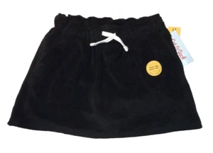 Cat & Jack Girl's Black Terry Skort - Elastic Waist with Drawcord - Size: M (8) - Picture 1 of 2
