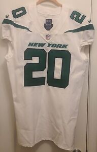 New York Jets Team Issued Sample NFL Jersey Sz 44+4 #20