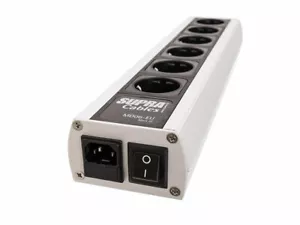 Supra Cables LoRad Netzleiste MD06 EU Switch MK3.1 mit An Aus Schalter - Bild 1 von 3