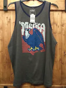 URBAN PIPELINE SLEEVELESS T-SHIRT AMERICA GREY SIZE 2XL - Picture 1 of 3