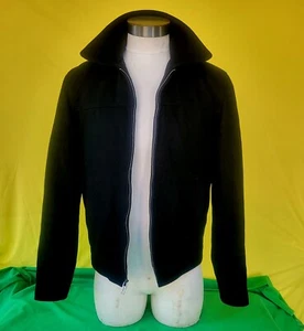 GUESS VINTAGE WOOL DRESS JACKET FOR MEN'S (SMALL/MEDIUM) BLACK - Picture 1 of 13