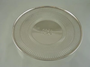 "BANDEJA DE LLANTA ENROLLADA DISEÑO GEOMÉTRICO LISO DE FRANK M WHITING CO 1878 - ""FML" - Imagen 1 de 6