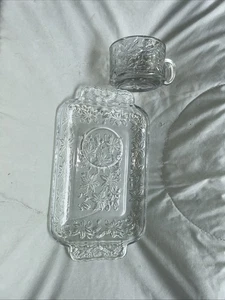 Vintage Princess House Fantasia Crystal 2 Pc Sandwich Plate & Soup Mug Set - Picture 1 of 6