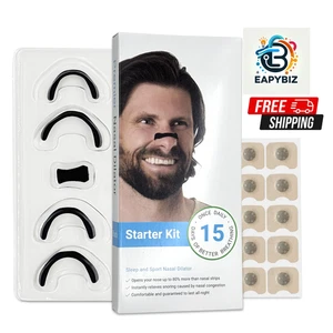 Nasendilator Starterset + Magnetische Akupressur Anti-Schnarch Set Lindert Schnarchen - Bild 1 von 6