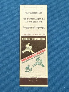 Michael's Stern Clothing Bethlehem Pennsylvania De Colección Matchbook Cubierta Lt#1633 - Imagen 1 de 2