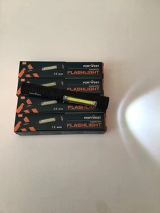 4 x PORTWEST Inspection Flashlight Torches Bright Durable Magnetic Compact PA65 - Picture 1 of 2