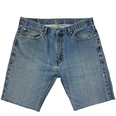 Levi's 505 Dad Jean Shorts Men's 36" (36x10) Cutoffs Grunge Jorts Retro Denim - Image 1 of 4