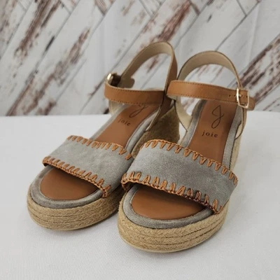 Joie Wedge Suede Espadrille Sandals - Image 1 of 4