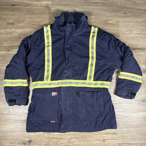 Giacca Bomber Big Bill M305US7 XL Resistente alla Fiamma Shell Navy NFPA 2112 ARC Rated - Foto 1 di 13