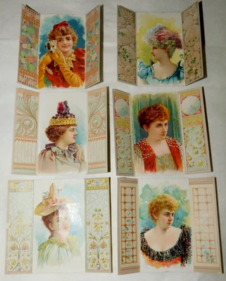 Duke's Honest Long Cut Tri-Panel Stage Actress Tobacco Cards - Image 1 of 4