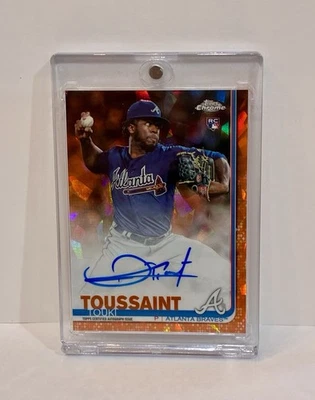 Touki Toussaint 2019 Orange Sapphire Refractor Rookie Card Autograph  - Image 1 of 4