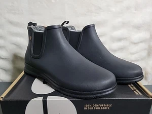 BOGS Women's Sweetpea Winter Waterproof Slip On Rain Boots Black - 72421-001 - Picture 1 of 7