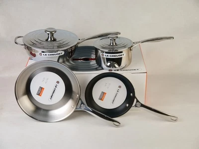 Le Creuset Tri-Ply Stainless Steel Cookware Set, 6 Piece - Image 1 of 4