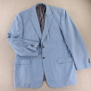 Chaqueta de Colección Hopsack 2XL 2XLT 50L 50XL Azul Mezcla de Lana Botones Crestados Blazer - Imagen 1 de 16