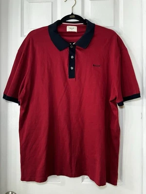 Polo Bally Hombre Rojo y Negro Talla 44 Foto 1 de 4