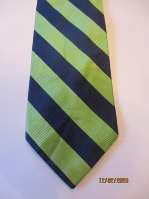 Corbata de cuello de seda a rayas verdes J Crew Foto 1 de 2