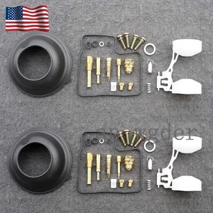 NEW 2Sets Fit Honda VT500 1983-1987 VT500 C E Carb Repair Kit & Float Diaphragm - Bild 1 von 10
