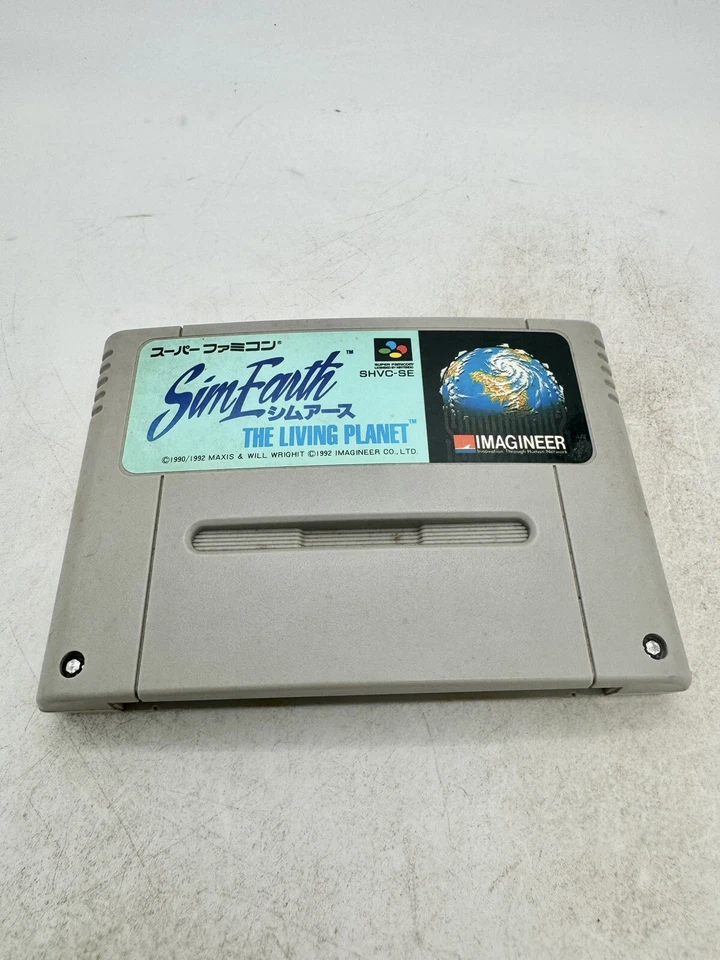 Japanese Sim Earth The Living Planet Super Famicom SFC Japan import US Seller - Image 1 of 3