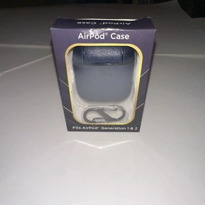 NEW AirPod Case Fits Generation 1 & 2 With Carrying Hook And Soft Leather Feel Foto 1 de 4