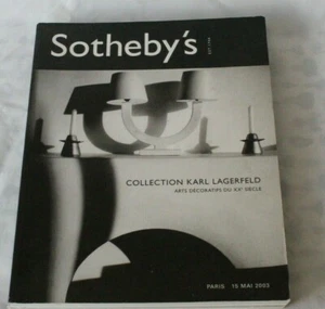SOTHEBYS KATALOG SAMMLUNG KARL LAGERFELD ART DEC DEC ART 20C COARD FRANK +  - Bild 1 von 10