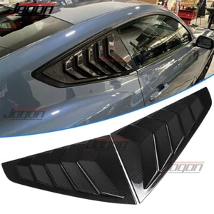 Real Carbon Rear Window Louver Cover For Ford Mustang S650 Dark Horse GT 2024-25 - Picture 1 of 12