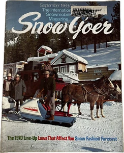 Vintage SNOW GOER Sept 1969 Snowmobile Magazine "New Pintos on the Ponderosa" - Picture 1 of 6
