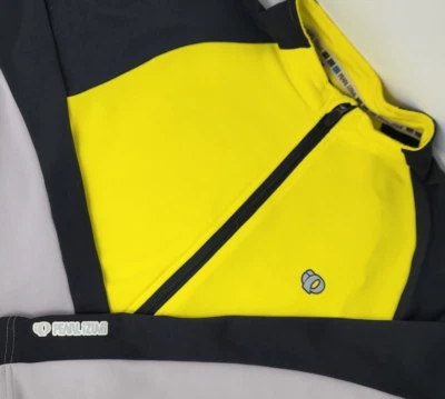 Pearl Izumi Cycling Full Zip Jacket Womens Size Medium Long Sleeve Yellow Black - Image 1 of 4