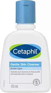 CETAPHIL Gentle Skin Cleanser 125Ml, Hypoallergenic Face Wash for All Skin Types - Picture 1 of 12