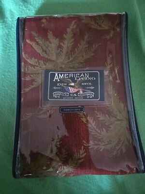 Cortina de cinábrio American Living Island palma 1 painel 100% algodão 40 pol. x 84 pol. NOVO - Imagem 1 de 2