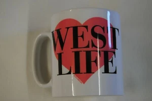 Westlife I Love Cœur Logo Tasse Mug Thé Café Neuf Official Coast To Coast Bande - Picture 1 of 2