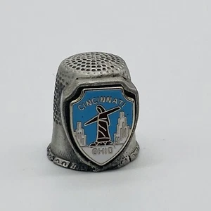 Pewter Thimble - Cincinnati Ohio - Picture 1 of 3