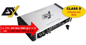 Amplificatore digitale ESX QE600.2 2 canali classe D 600 Watt RMS incl. telec... - Foto 1 di 4