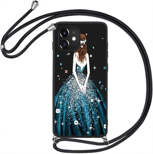 Funda de silicona TPU para móvil + cordón / cinta + lámina protectora blindada AKBX-63 ► - Imagen 1 de 12